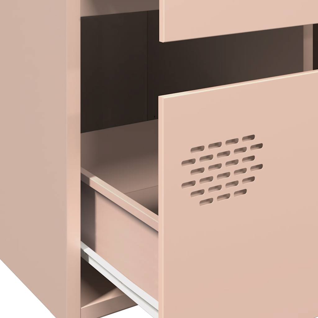 Chest of drawers, pink, 68x39x101.5cm, steel