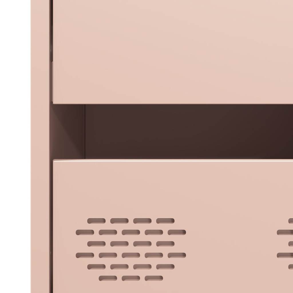 Chest of drawers, pink, 68x39x101.5cm, steel