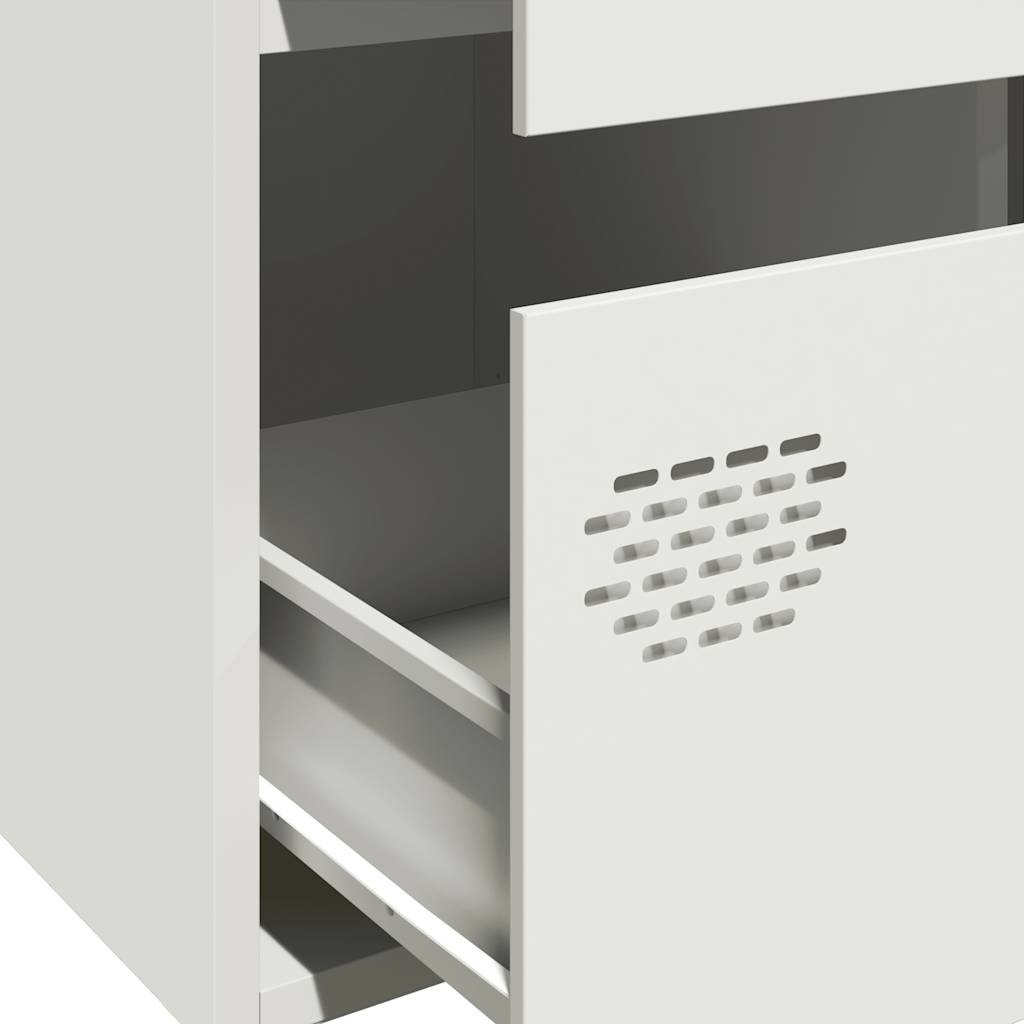 Kumode, balta, 68x39x101,5cm, tērauds