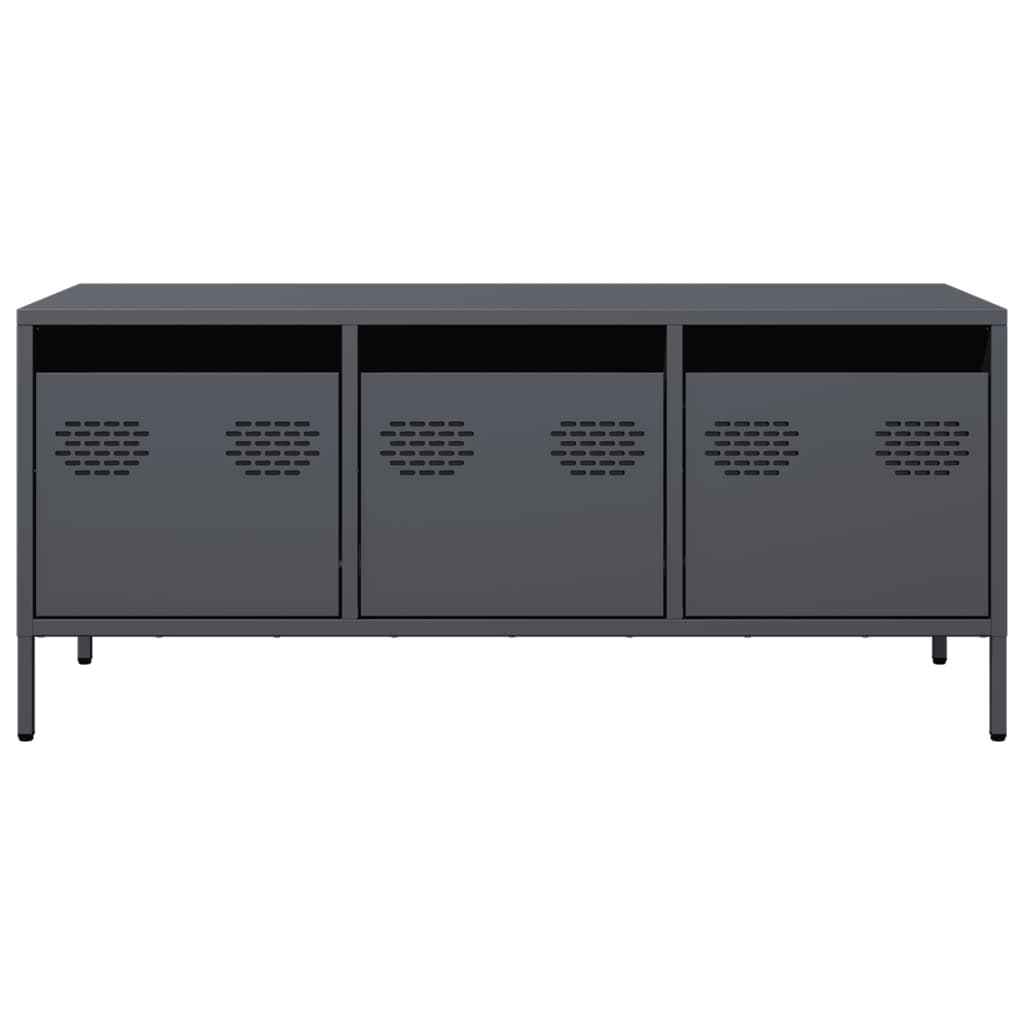 TV cabinet, anthracite, 101.5x39x43.5cm, steel