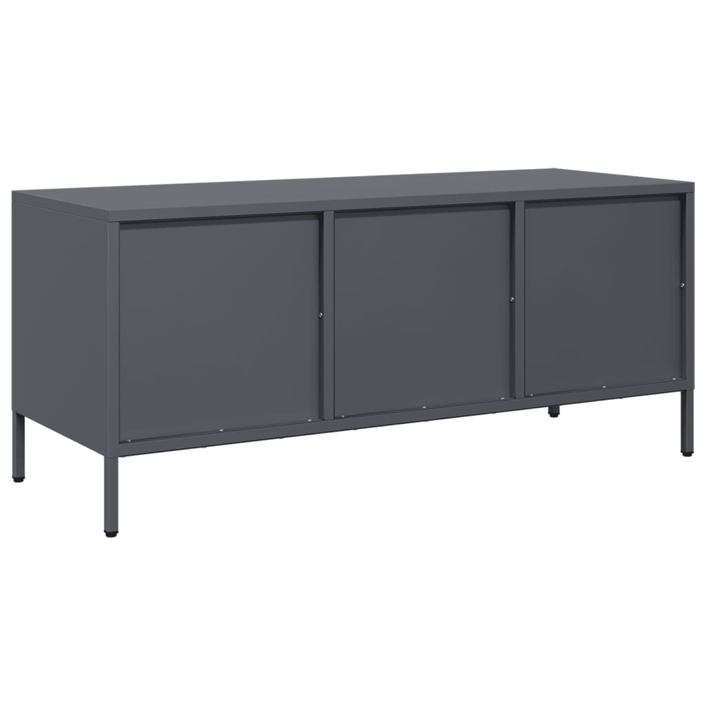TV cabinet, anthracite, 101.5x39x43.5cm, steel