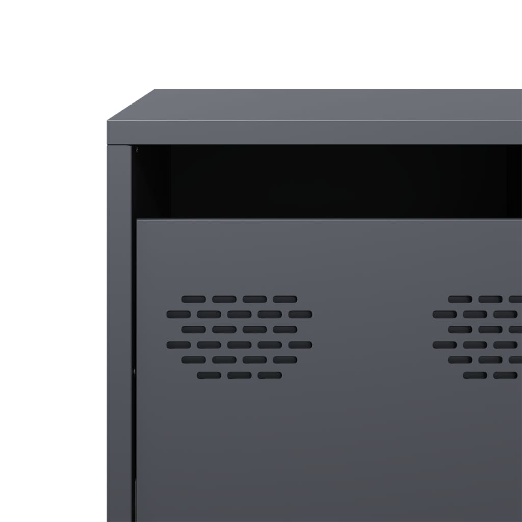 TV cabinet, anthracite, 101.5x39x43.5cm, steel