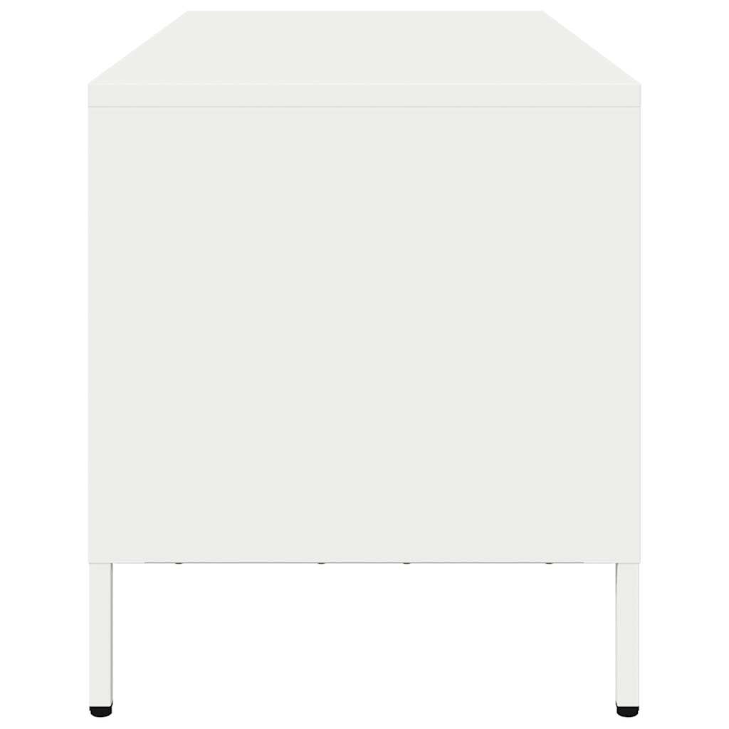TV cabinet, white, 101.5x39x43.5cm, steel