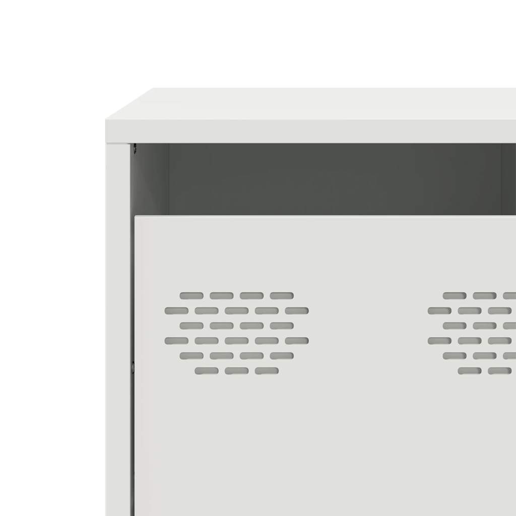 TV cabinet, white, 101.5x39x43.5cm, steel