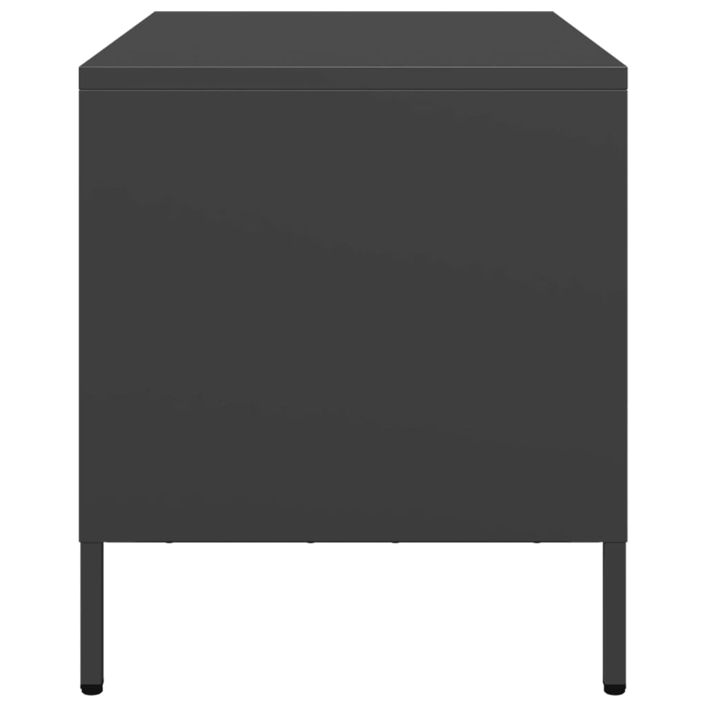 TV cabinet, black, 68x39x43.5cm, steel