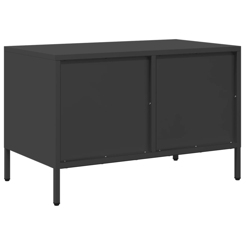 TV cabinet, black, 68x39x43.5cm, steel