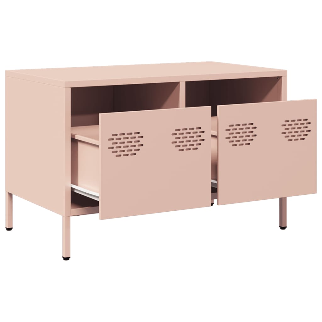 TV cabinet, pink, 68x39x43.5cm, steel