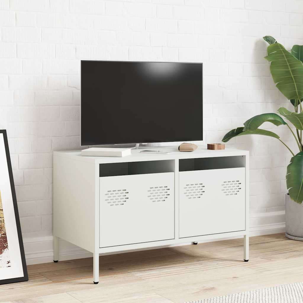 TV skapītis, balts, 68x39x43,5cm, tērauds
