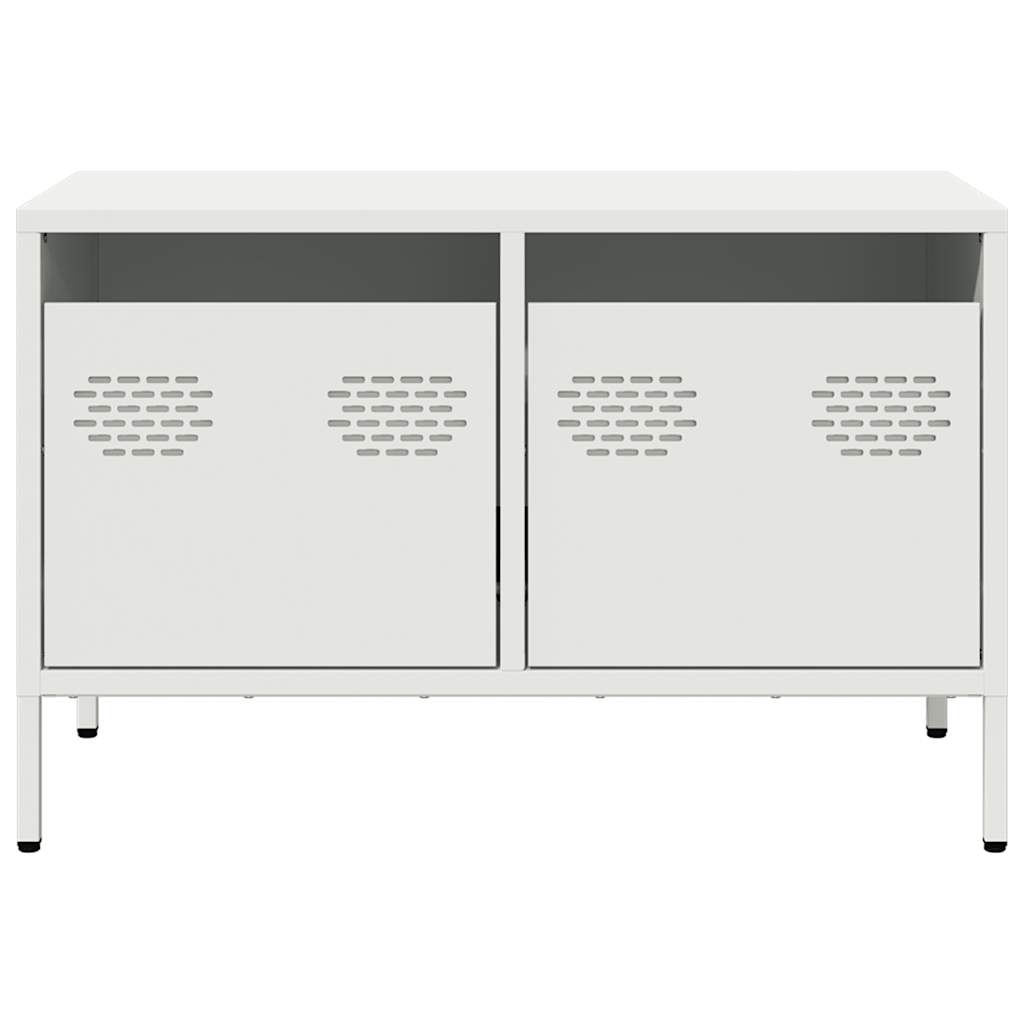 TV skapītis, balts, 68x39x43,5cm, tērauds