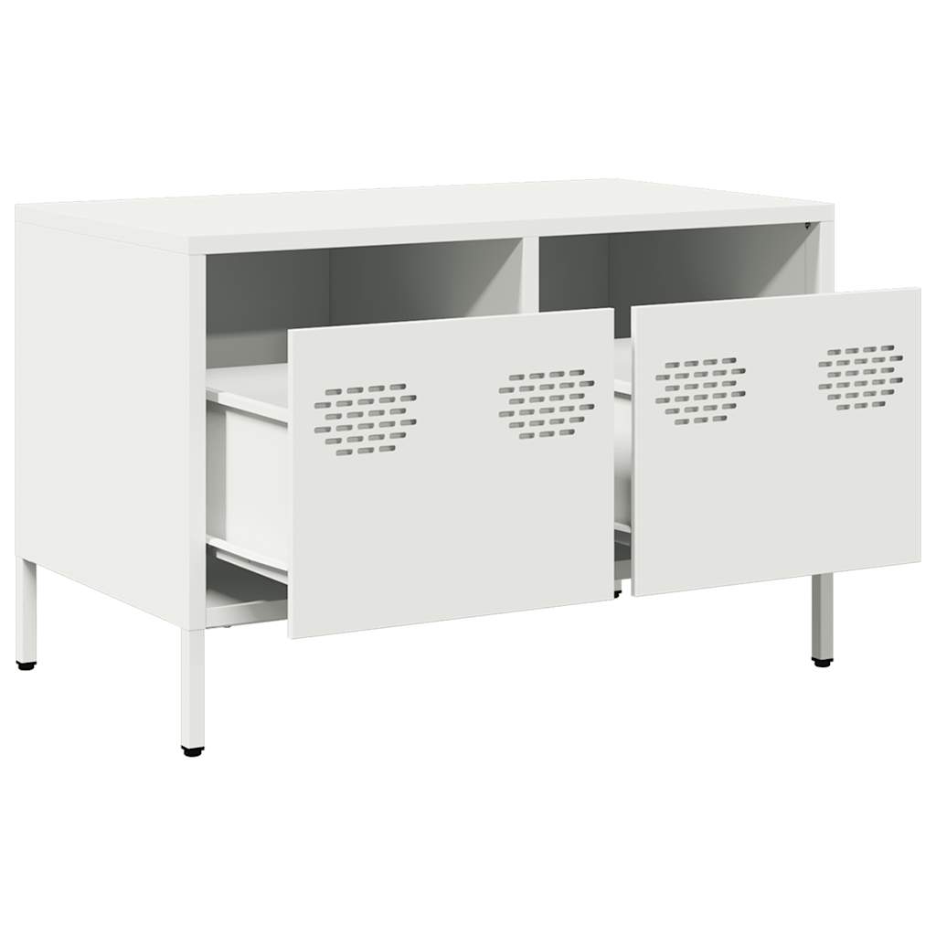 TV skapītis, balts, 68x39x43,5cm, tērauds
