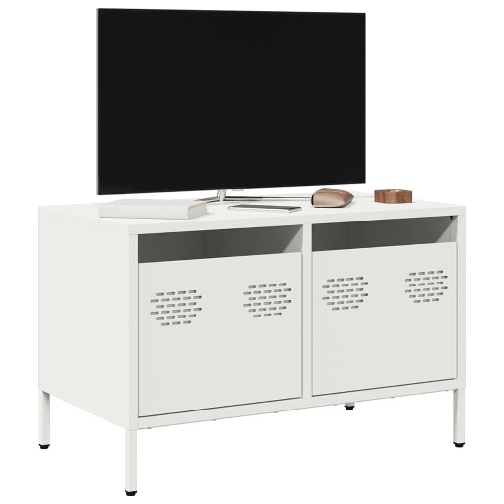 TV skapītis, balts, 68x39x43,5cm, tērauds