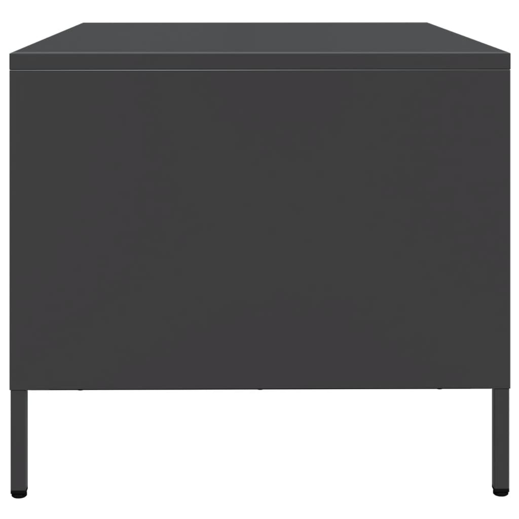 TV unit, black, 68x50x43.5cm, steel