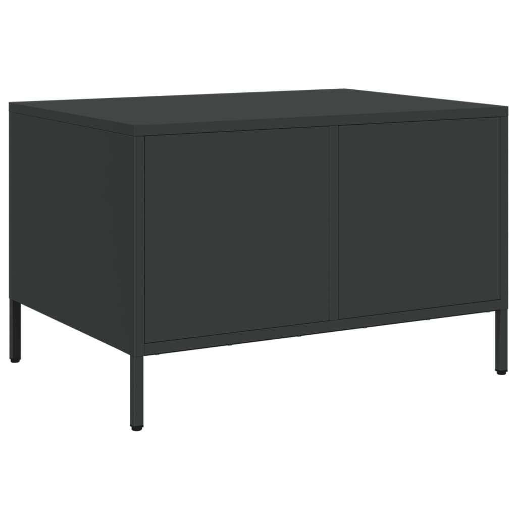 TV unit, black, 68x50x43.5cm, steel