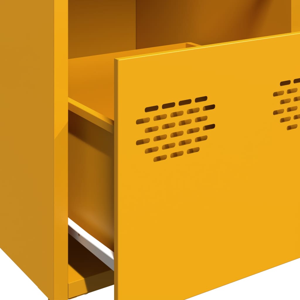 Sideboard, mustard, 68x39x73.5cm, steel