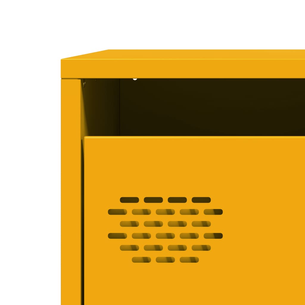 Sideboard, mustard, 68x39x73.5cm, steel