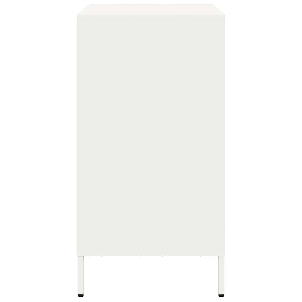 Šoninė spintelė, balta, 68x39x73,5cm, šaltai valcuotas plienas