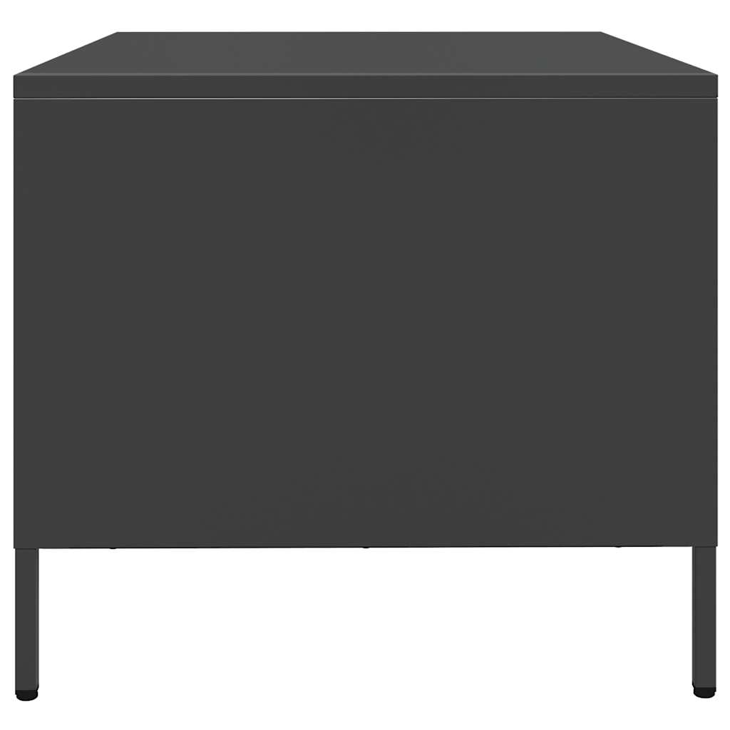 kavos staliukas juodas 101,5x50x43,5cm šaltai valcuotas plienas