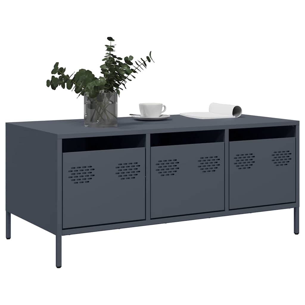 coffee table anthracite cold-rolled steel