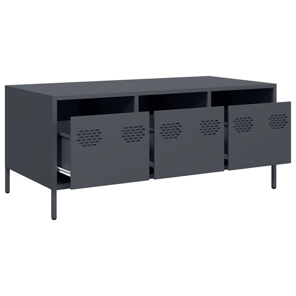 coffee table anthracite cold-rolled steel