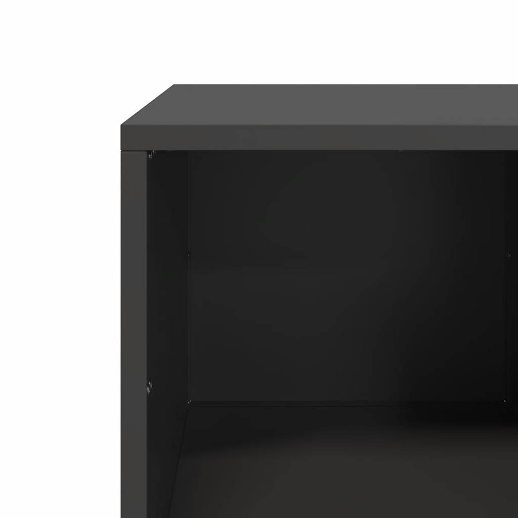 kavos staliukas juodas 101,5x50x43,5cm šaltai valcuotas plienas