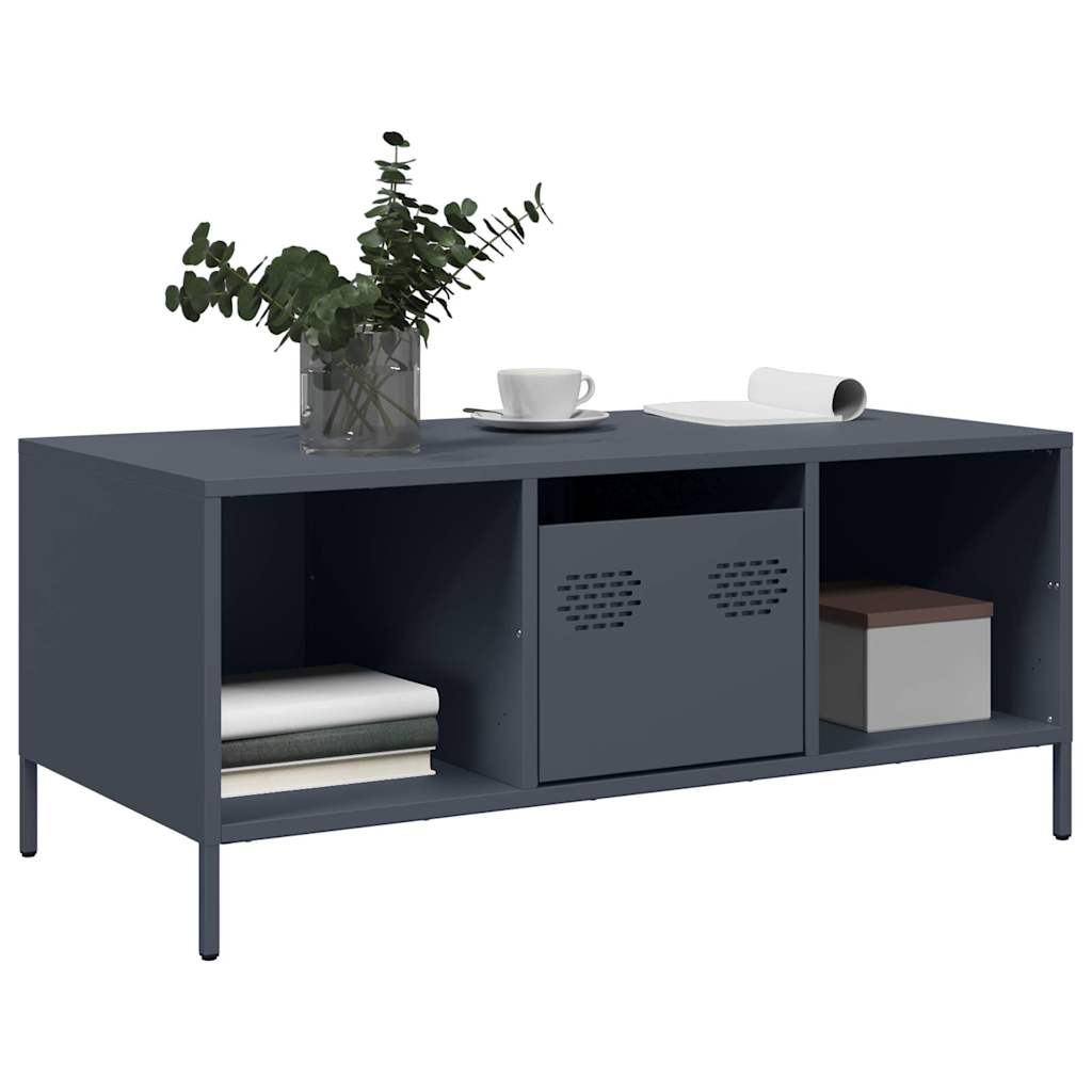 coffee table anthracite cold-rolled steel