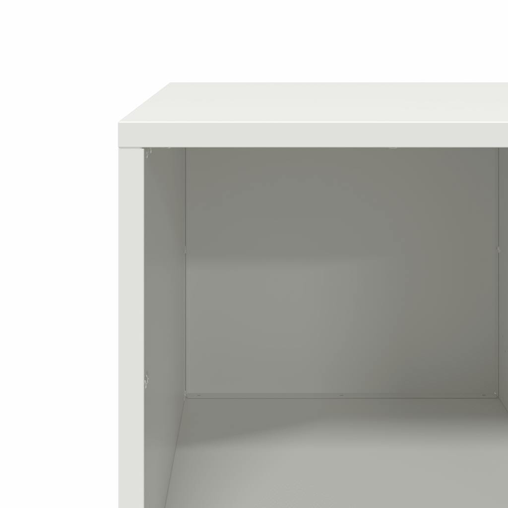 kavos staliukas baltas 101,5x50x43,5cm šaltai valcuotas plienas