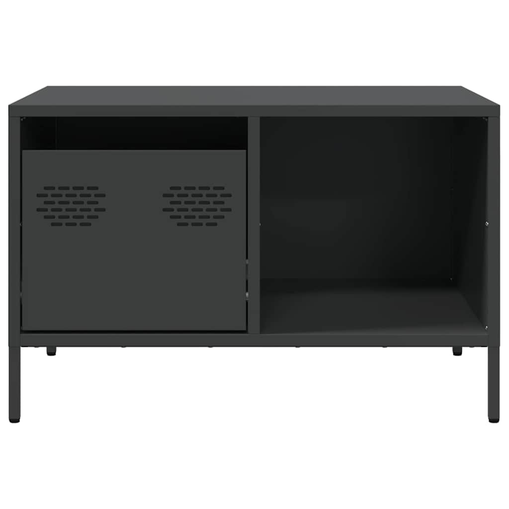 Coffee Table Black 68.5x50x43.5 cm Cold-Rolled Steel