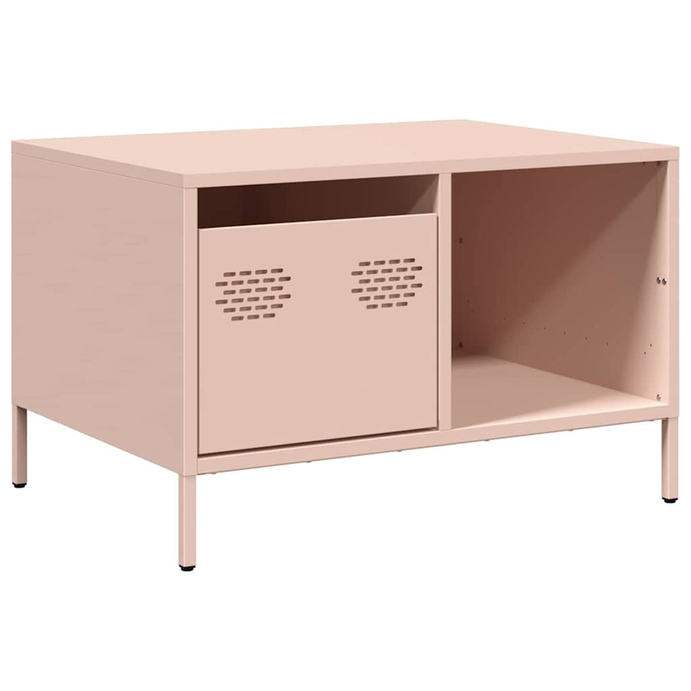 kavos staliukas rožinis 68,5x50x43,5cm šaltai valcuotas plienas