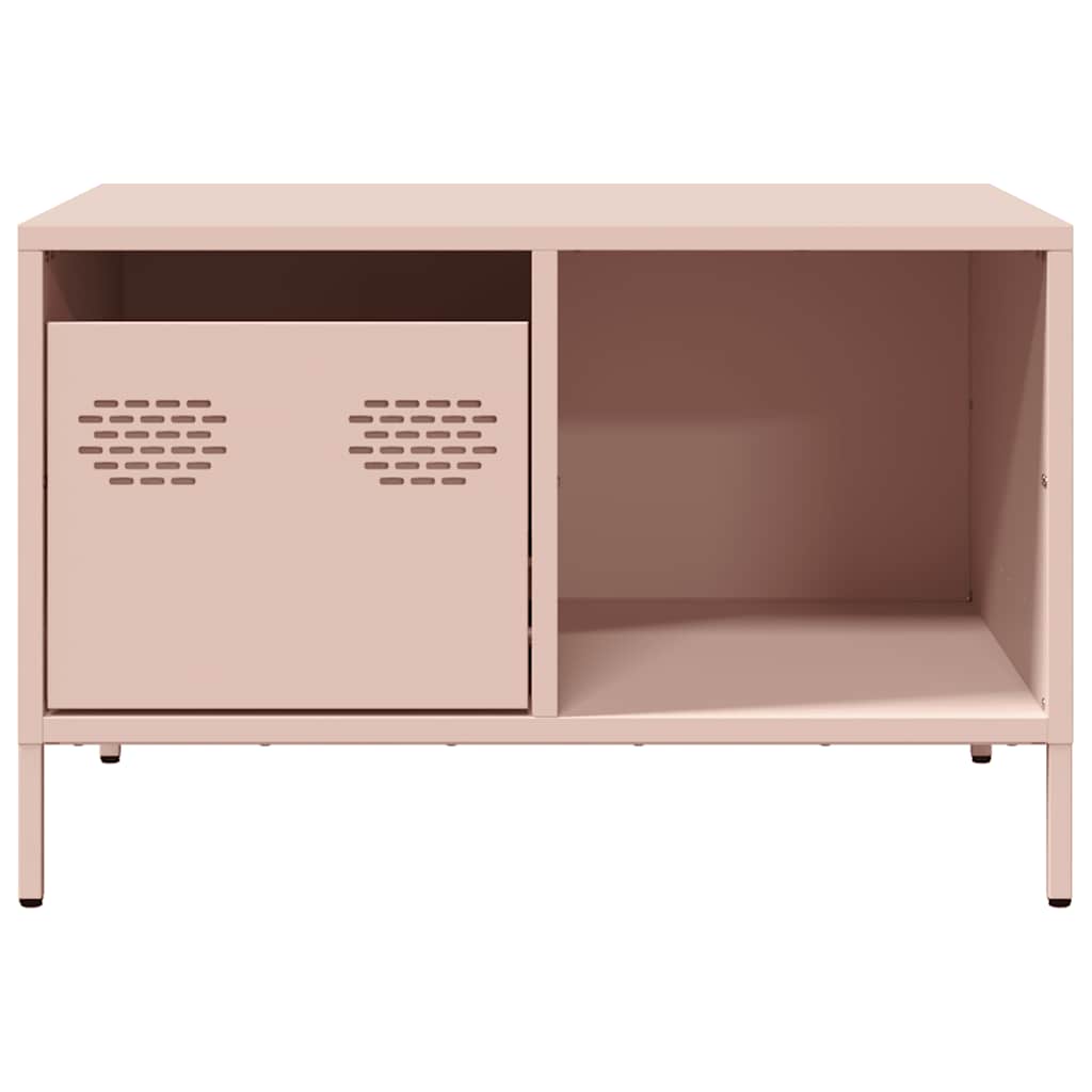 kavos staliukas rožinis 68,5x50x43,5cm šaltai valcuotas plienas
