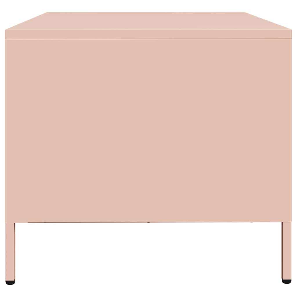 kavos staliukas rožinis 68,5x50x43,5cm šaltai valcuotas plienas
