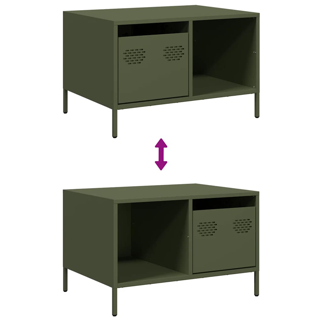 kavos staliukas alyvuogių žalios spalvos šaltai