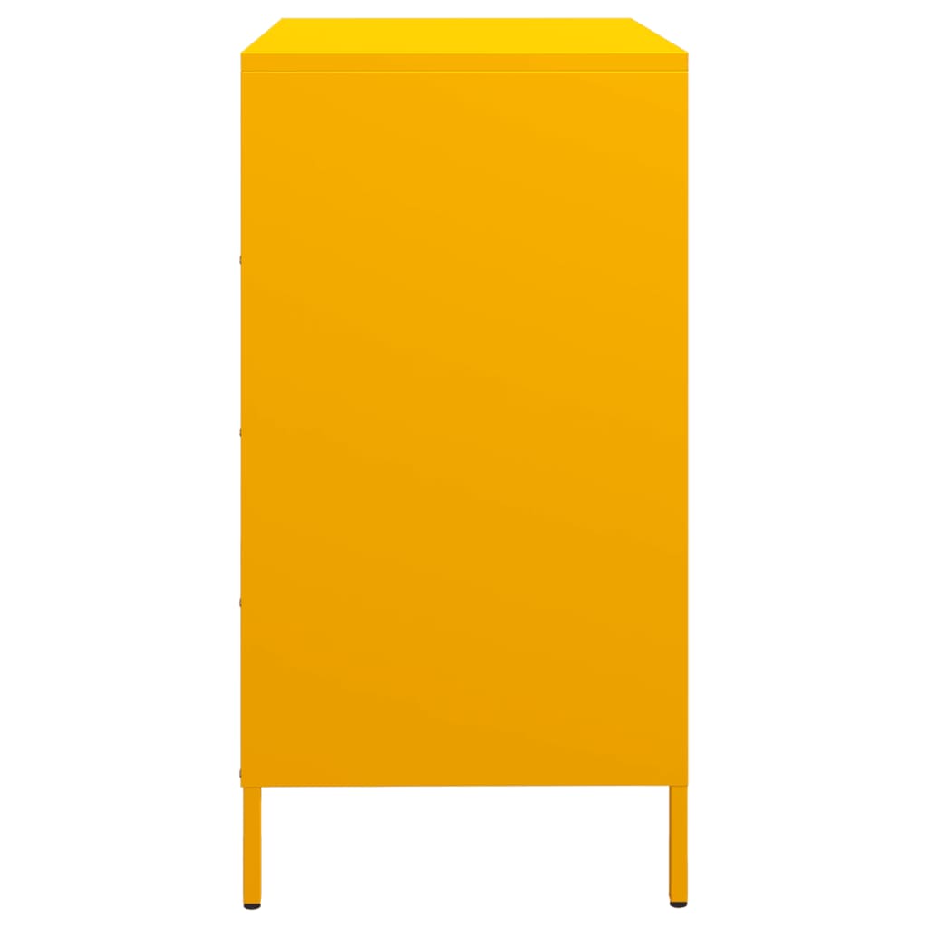 Sideboard, mustard, 68x39x73.5cm, steel