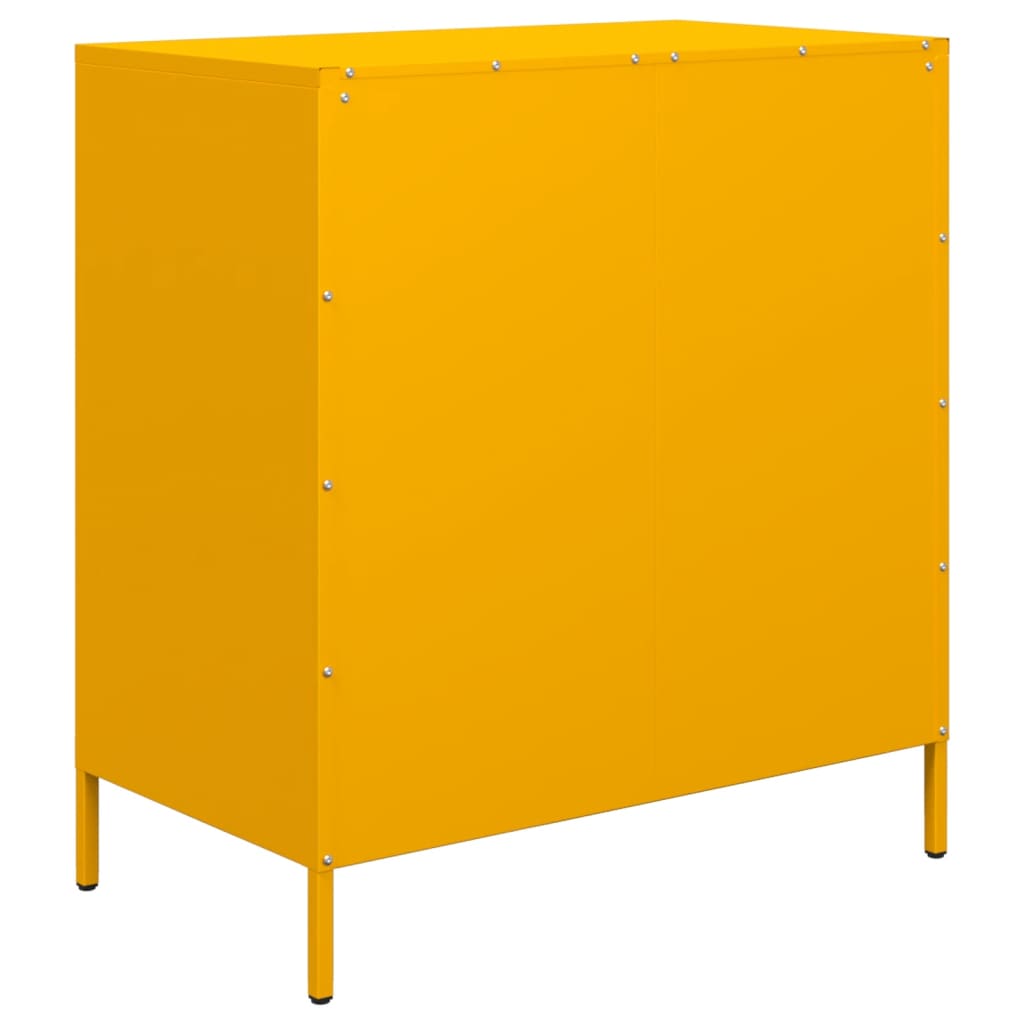 Sideboard, mustard, 68x39x73.5cm, steel