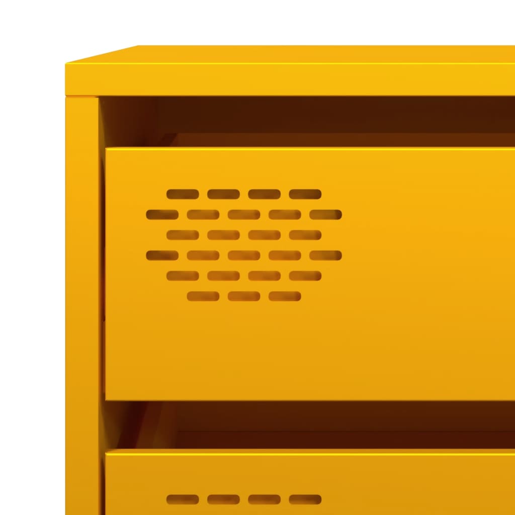 Sideboard, mustard, 68x39x73.5cm, steel