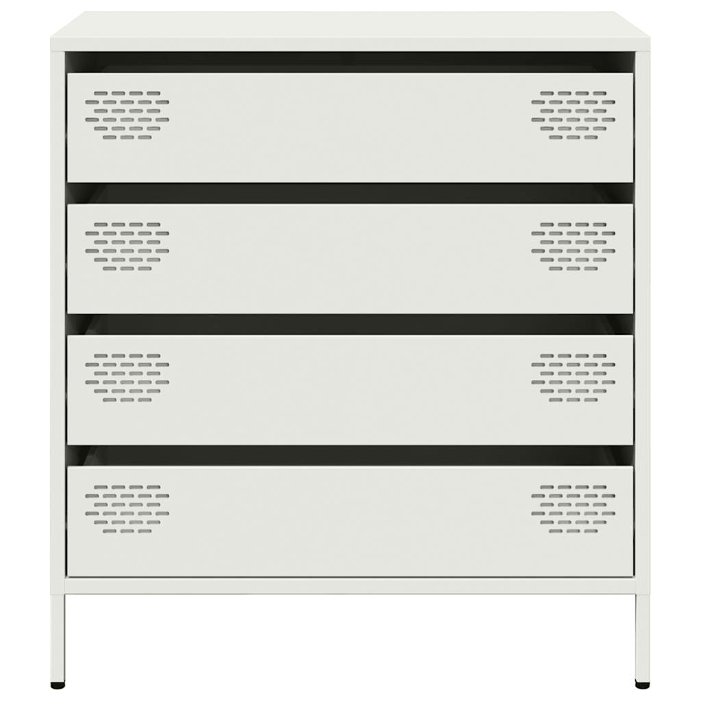 Side cabinet, white, 68x39x73.5cm, cold-rolled steel
