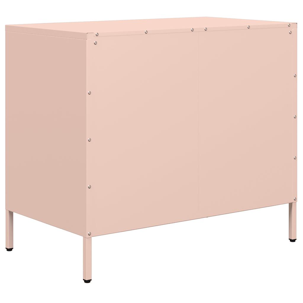 Šoninė spintelė, rožinė, 68x39x58,5cm, šaltai valcuotas plienas