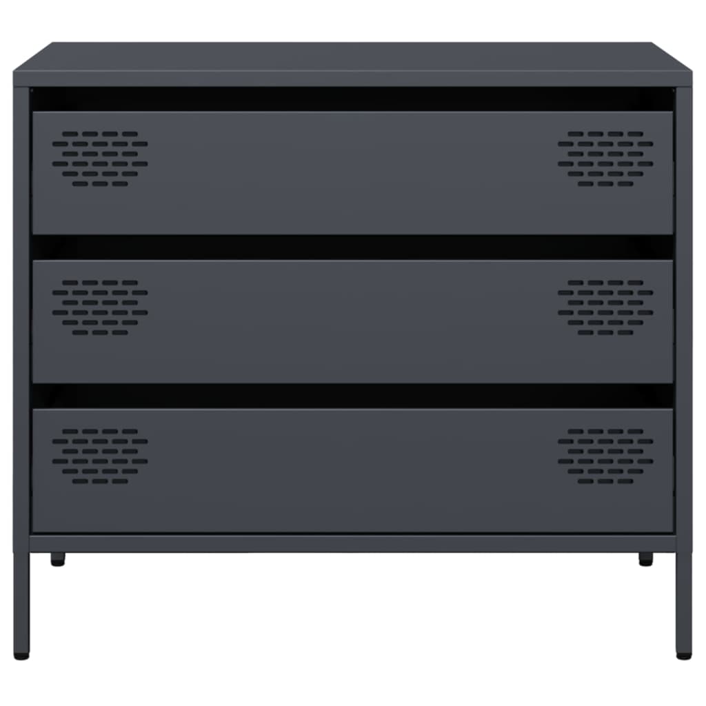 Side cabinet, anthracite, 68x39x58.5cm, steel