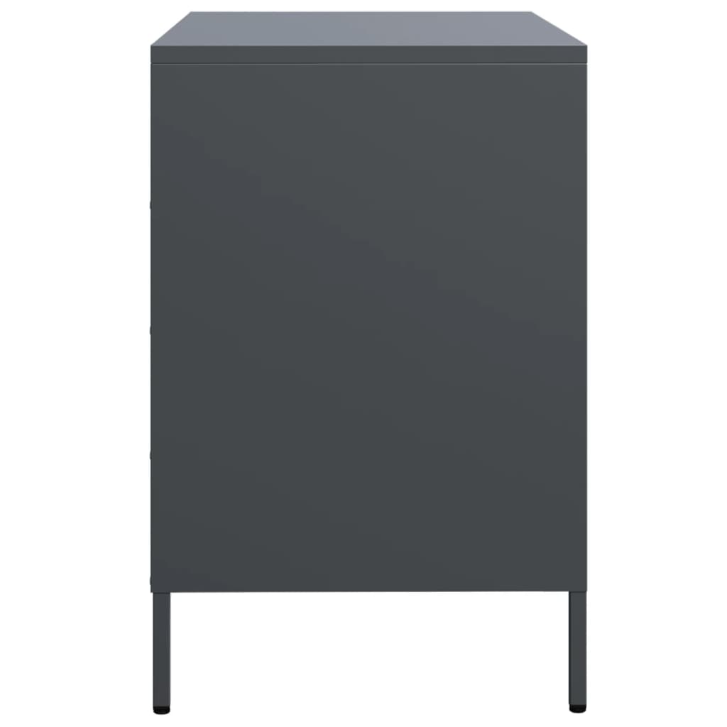 Side cabinet, anthracite, 68x39x58.5cm, steel