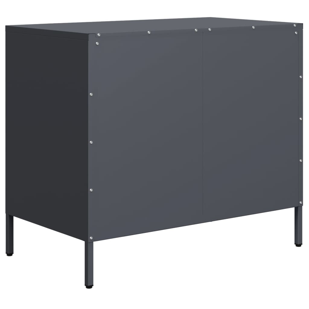 Side cabinet, anthracite, 68x39x58.5cm, steel