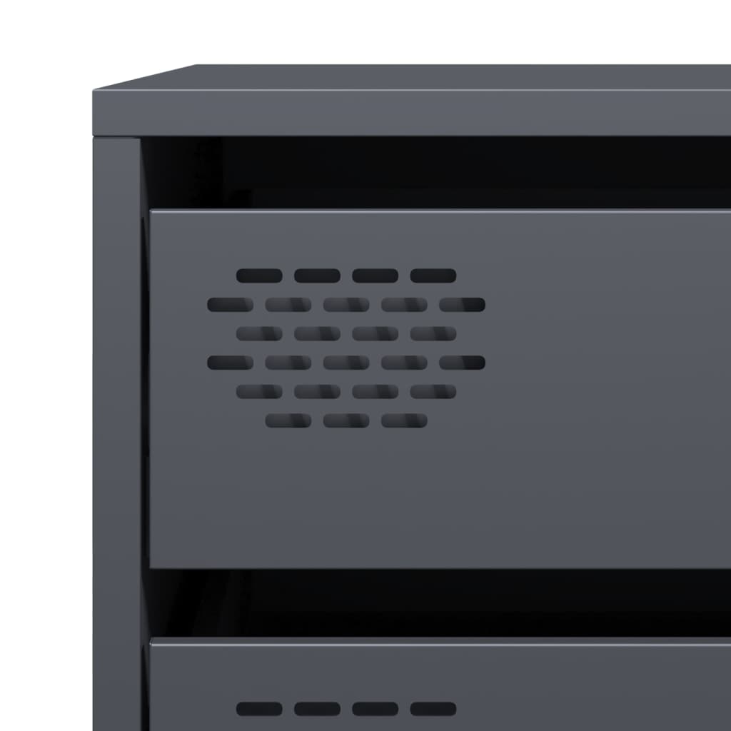 Side cabinet, anthracite, 68x39x58.5cm, steel