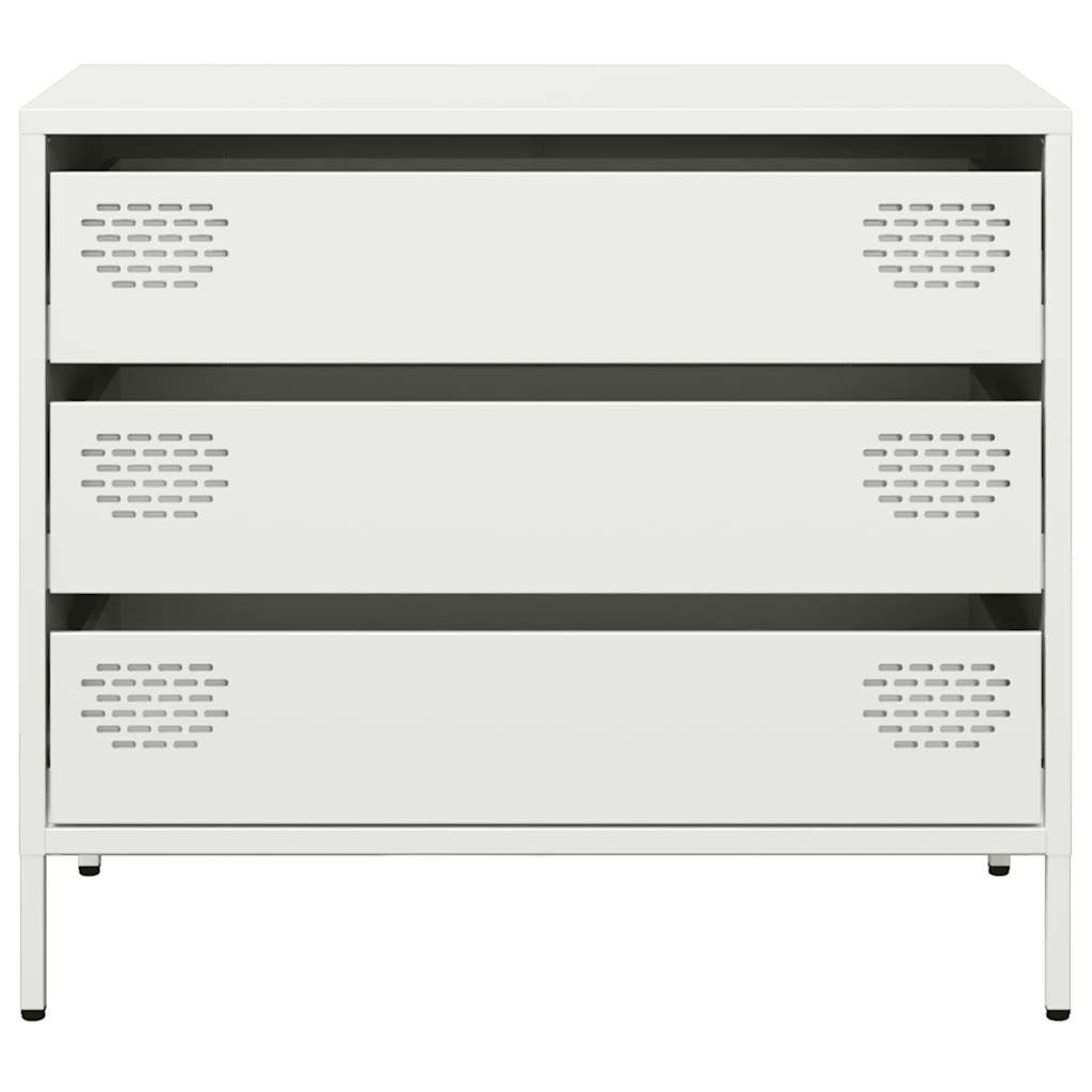 Side cabinet, white, 68x39x58.5cm, cold-rolled steel