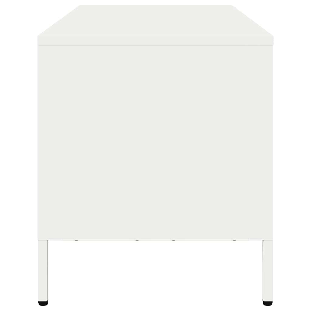 TV cabinet, white, 101.5x39x43.5cm, steel
