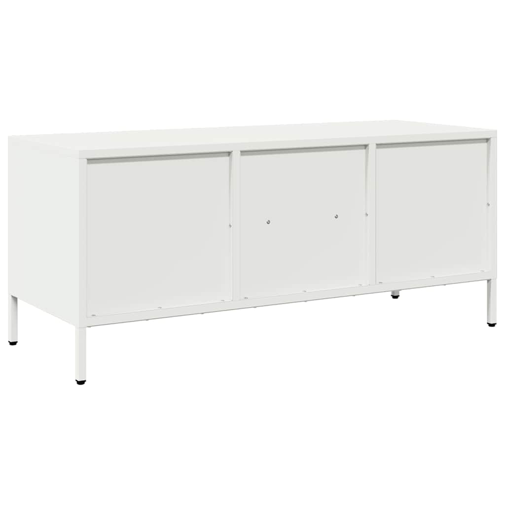 TV cabinet, white, 101.5x39x43.5cm, steel
