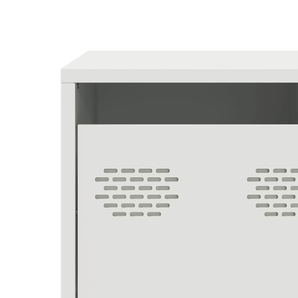 TV cabinet, white, 101.5x39x43.5cm, steel