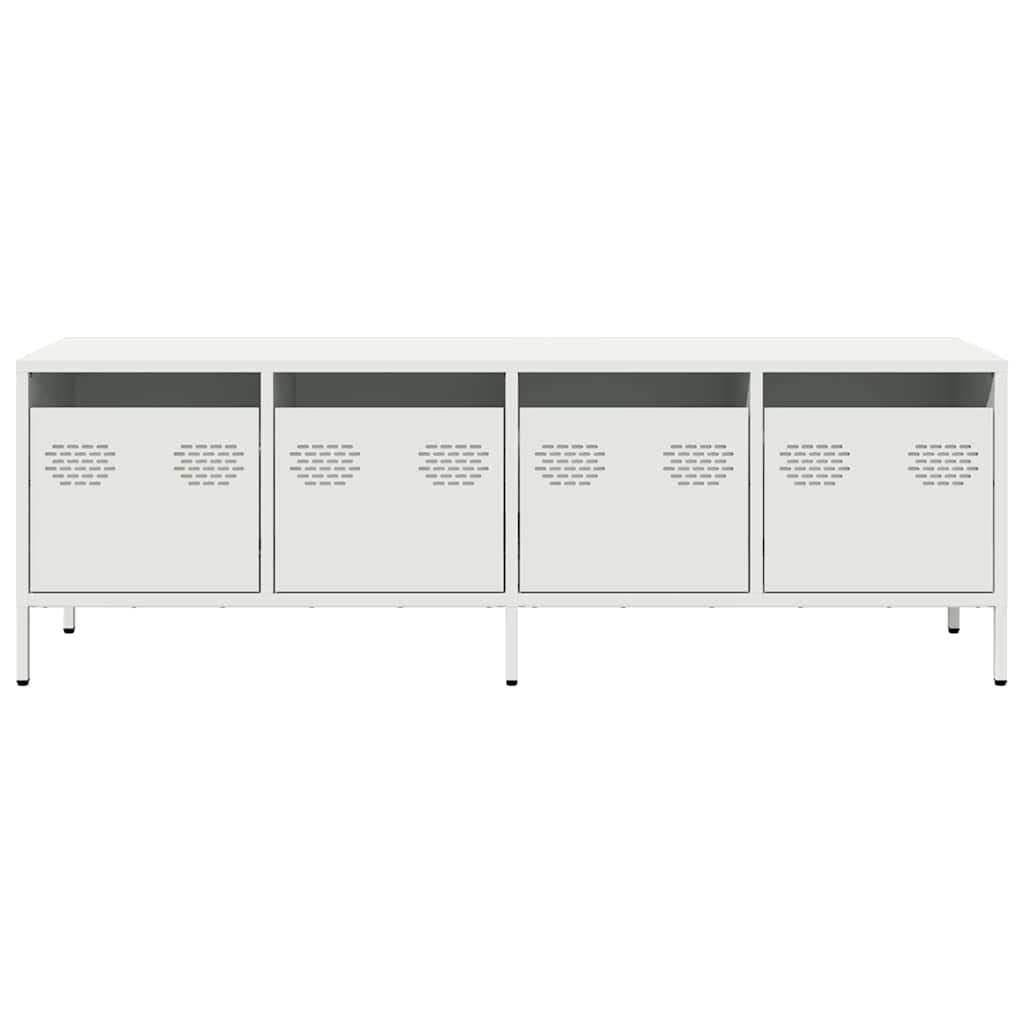 TV cabinet, white, 135x39x43.5cm, steel