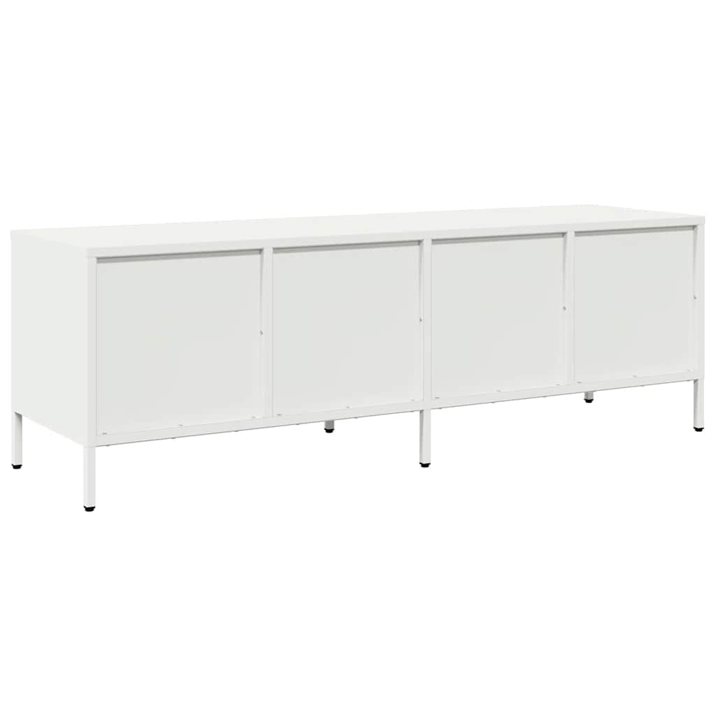 TV cabinet, white, 135x39x43.5cm, steel