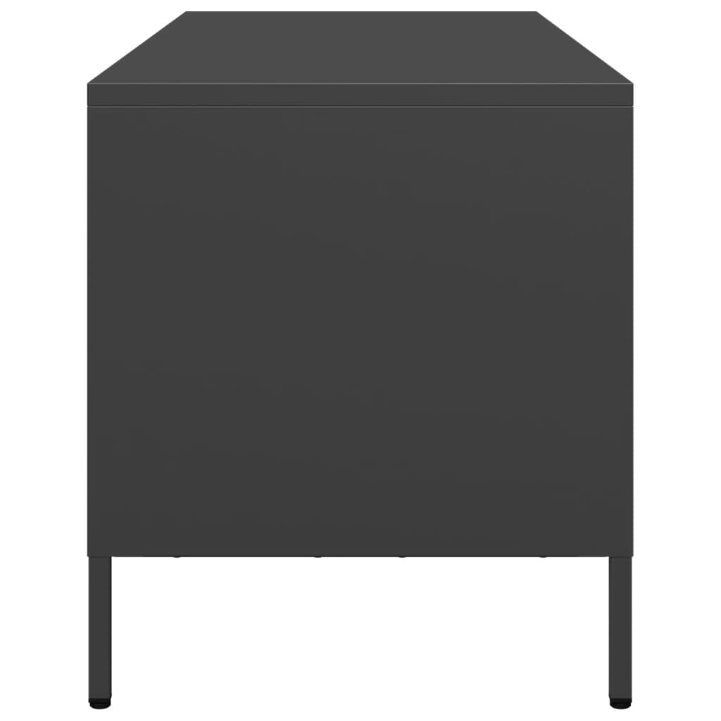 TV cabinet, black, 68x39x43.5cm, steel