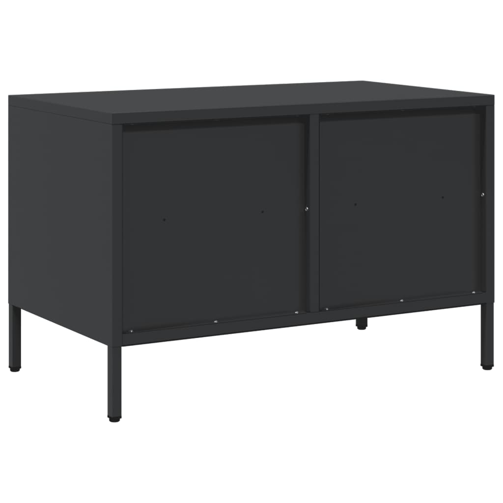 TV cabinet, black, 68x39x43.5cm, steel
