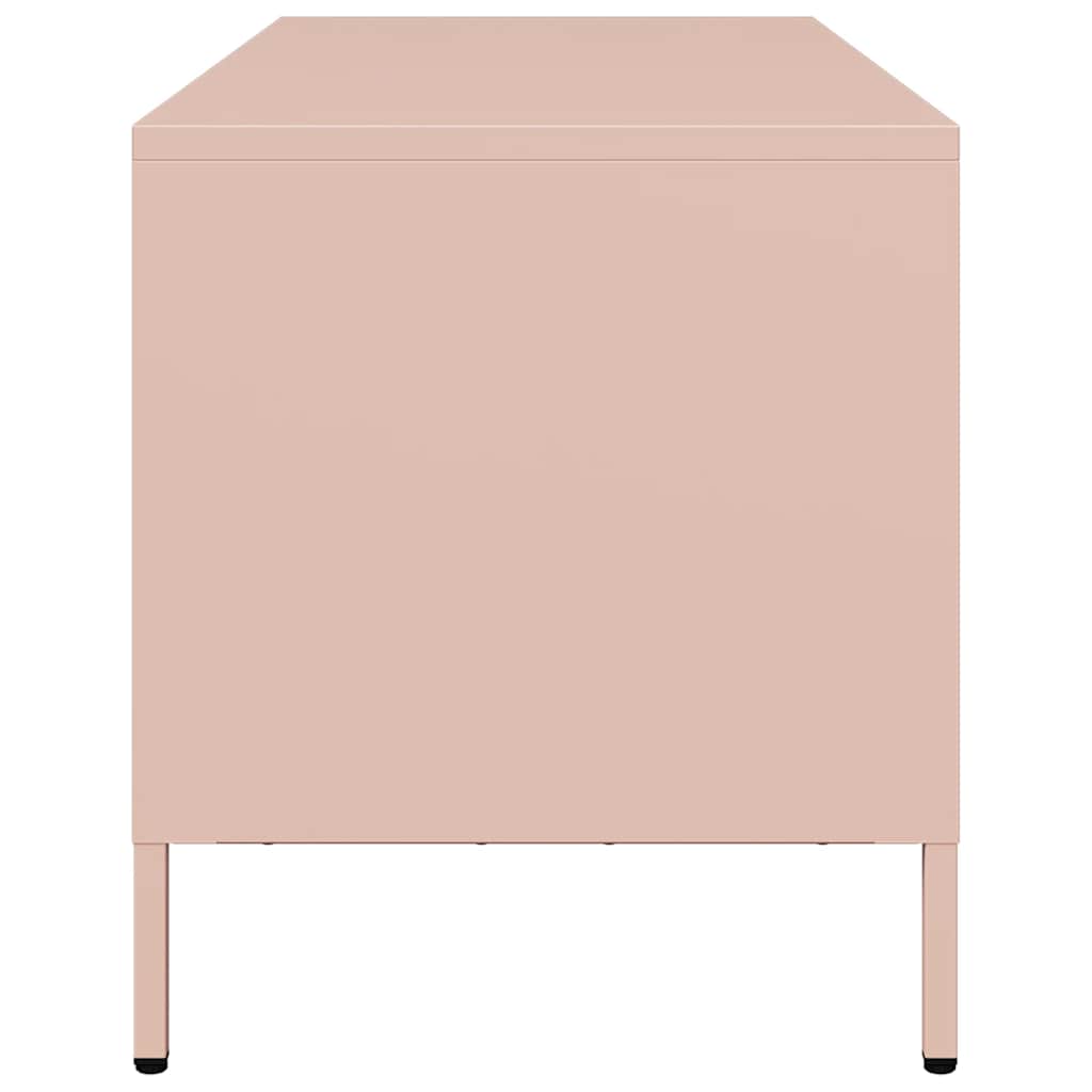 TV unit, pink, 101.5x39x43.5cm, steel