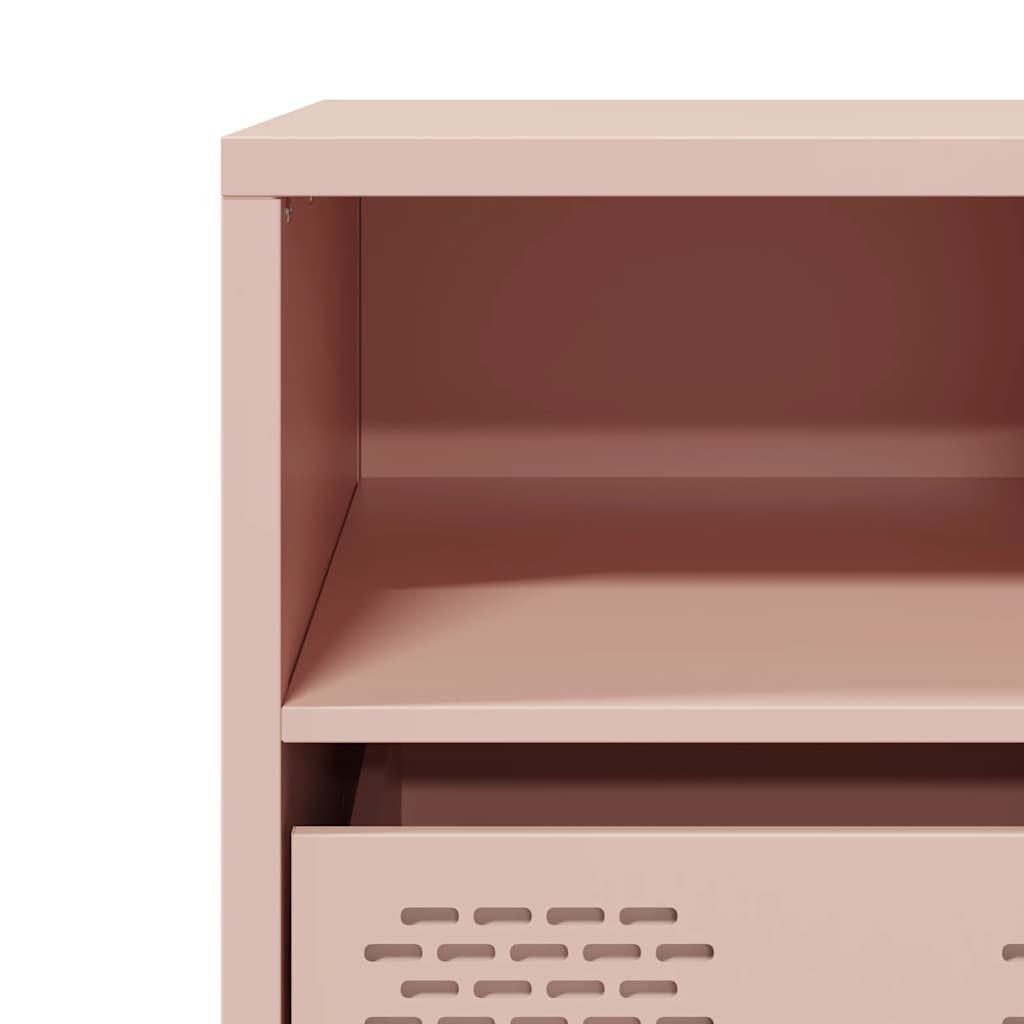 TV unit, pink, 101.5x39x43.5cm, steel